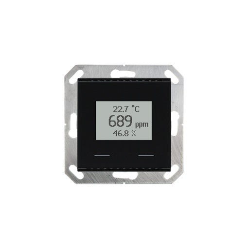 KNX Sensor Multi, AQS/TH-UP Touch, CO2/temp/luftfuktighet, med touchdisplay, svart