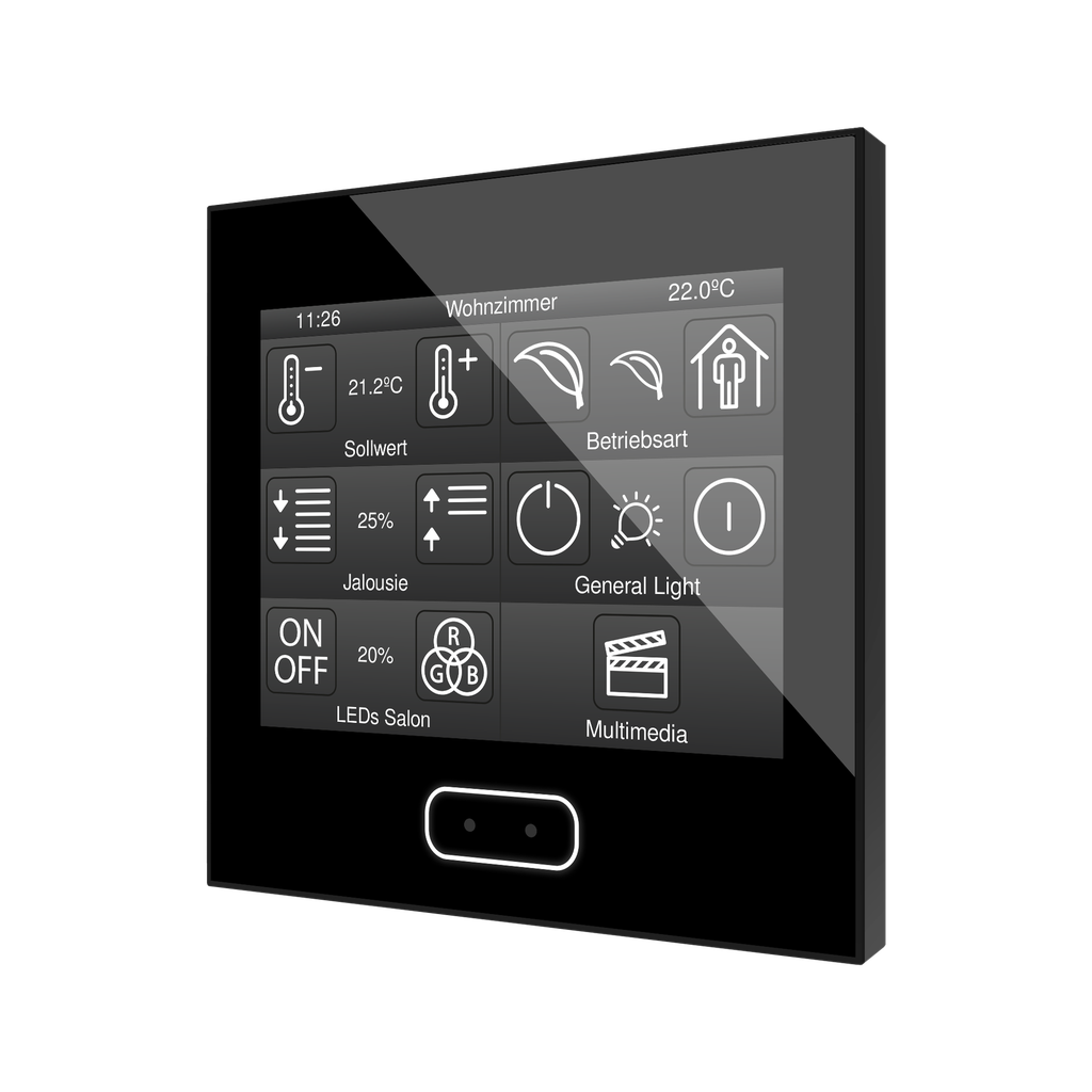 KNX Touchpanel, Z35 v2, 3,5", svart