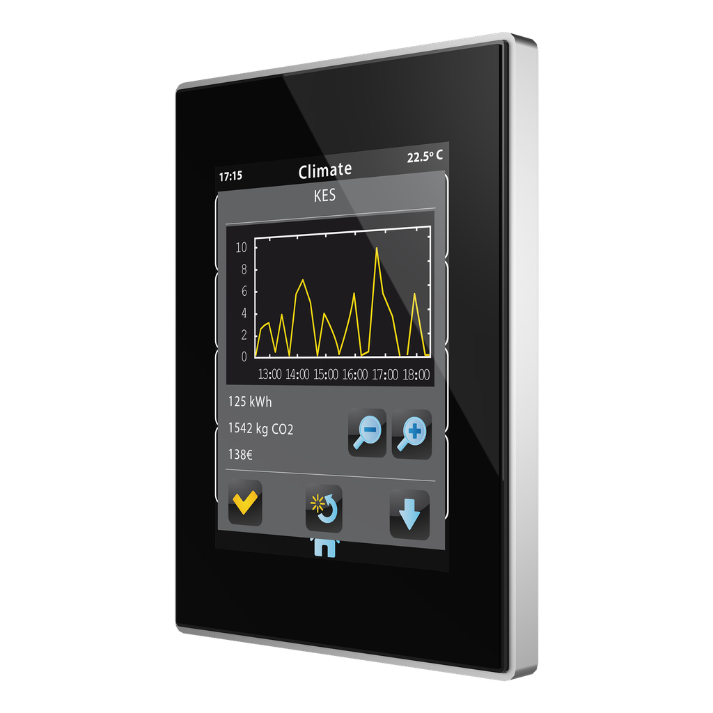 KNX Touchpanel, Z41 Pro, 4,1", svart