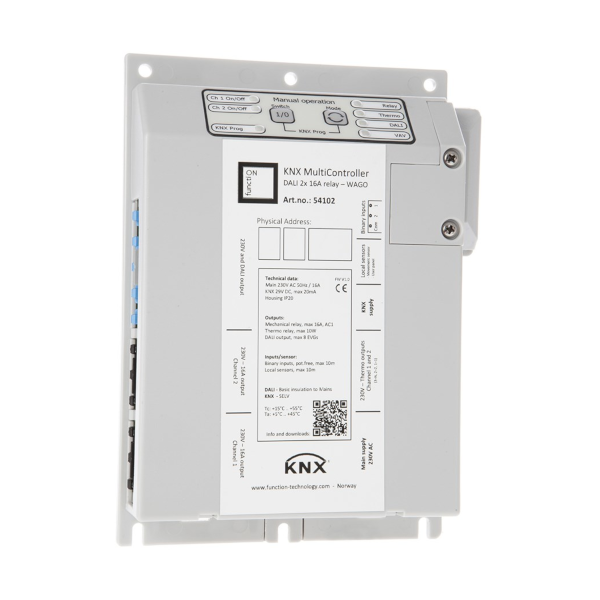 KNX MultiController DALI 2x 16A relay, Wago