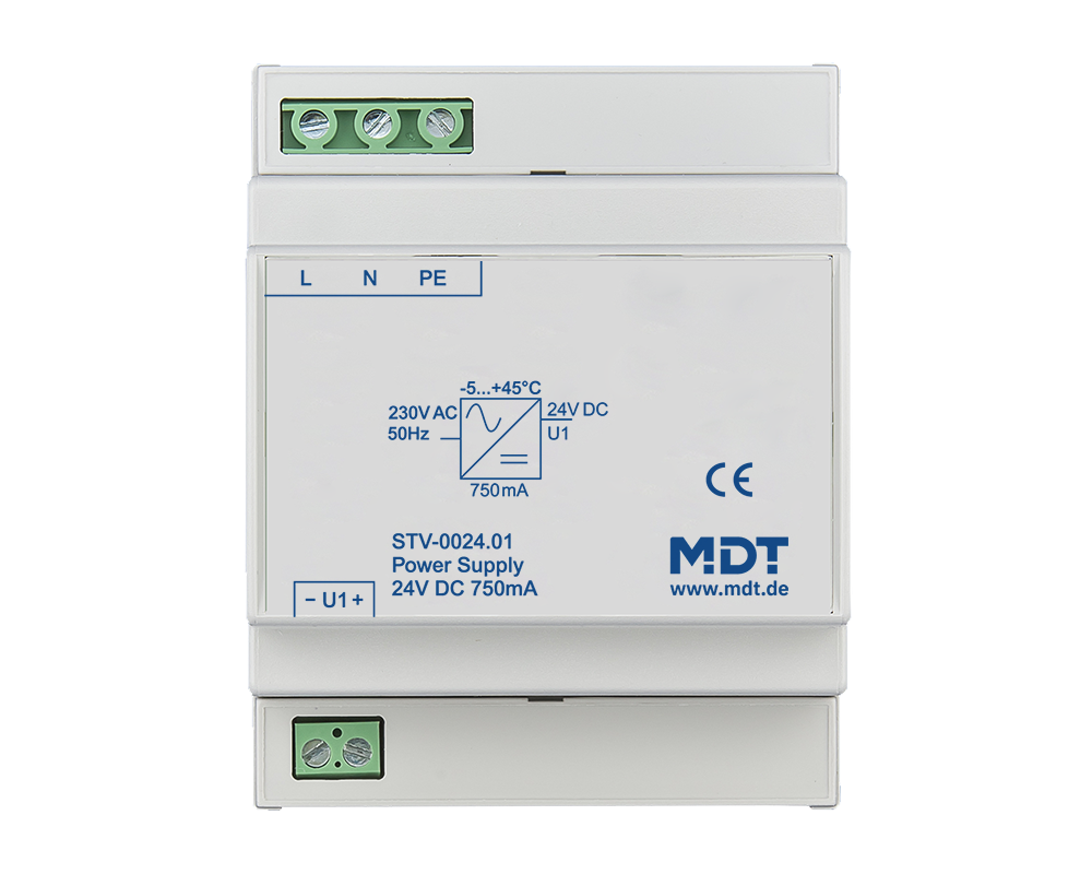 MDT Power Supply, 4SU MDRC, 750mA, 24 V DC SELV