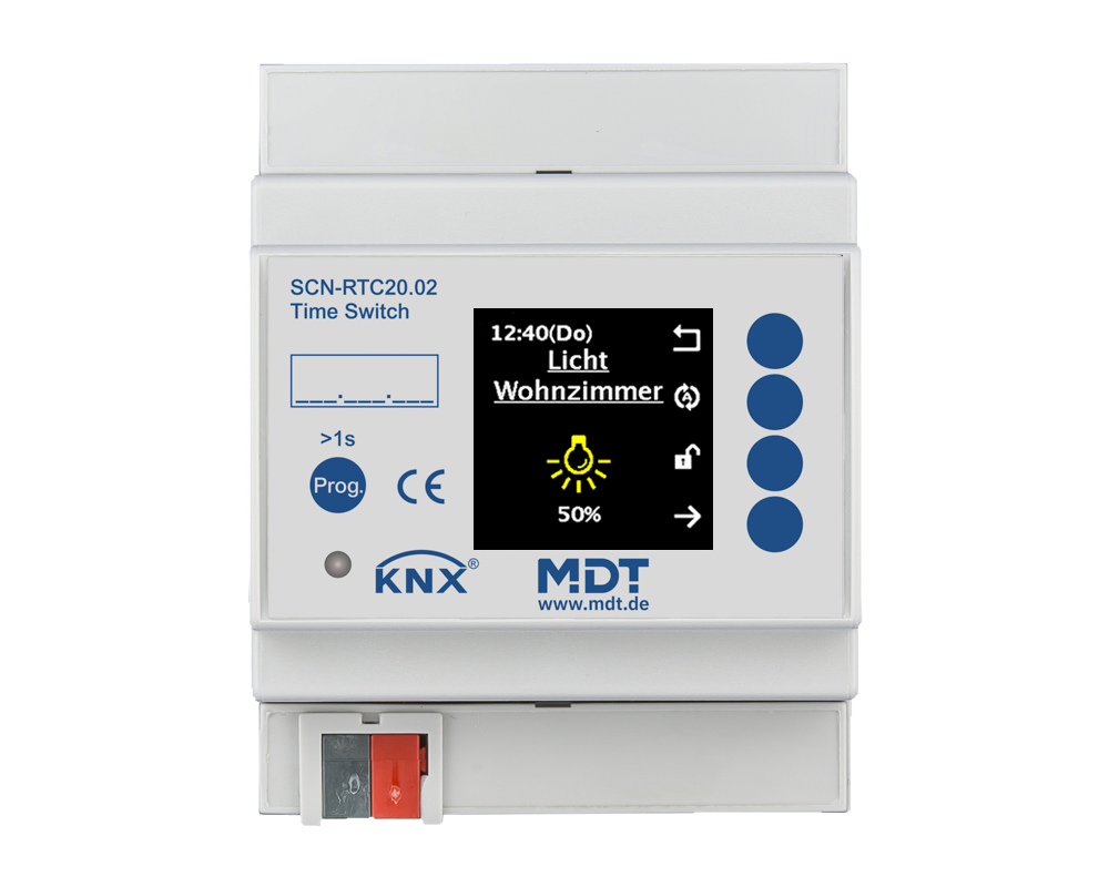 KNX Time Switch 20-channel with active colour display, 4SU MDRC