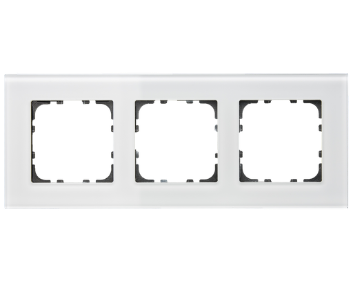 [BE-GTR3W.01] MDT Glass cover frame 3-fold for 55 mm systems, White