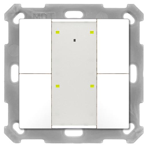 [BE-TA55P4.G2] KNX Push Button Plus 55 4-fold, White glossy finish