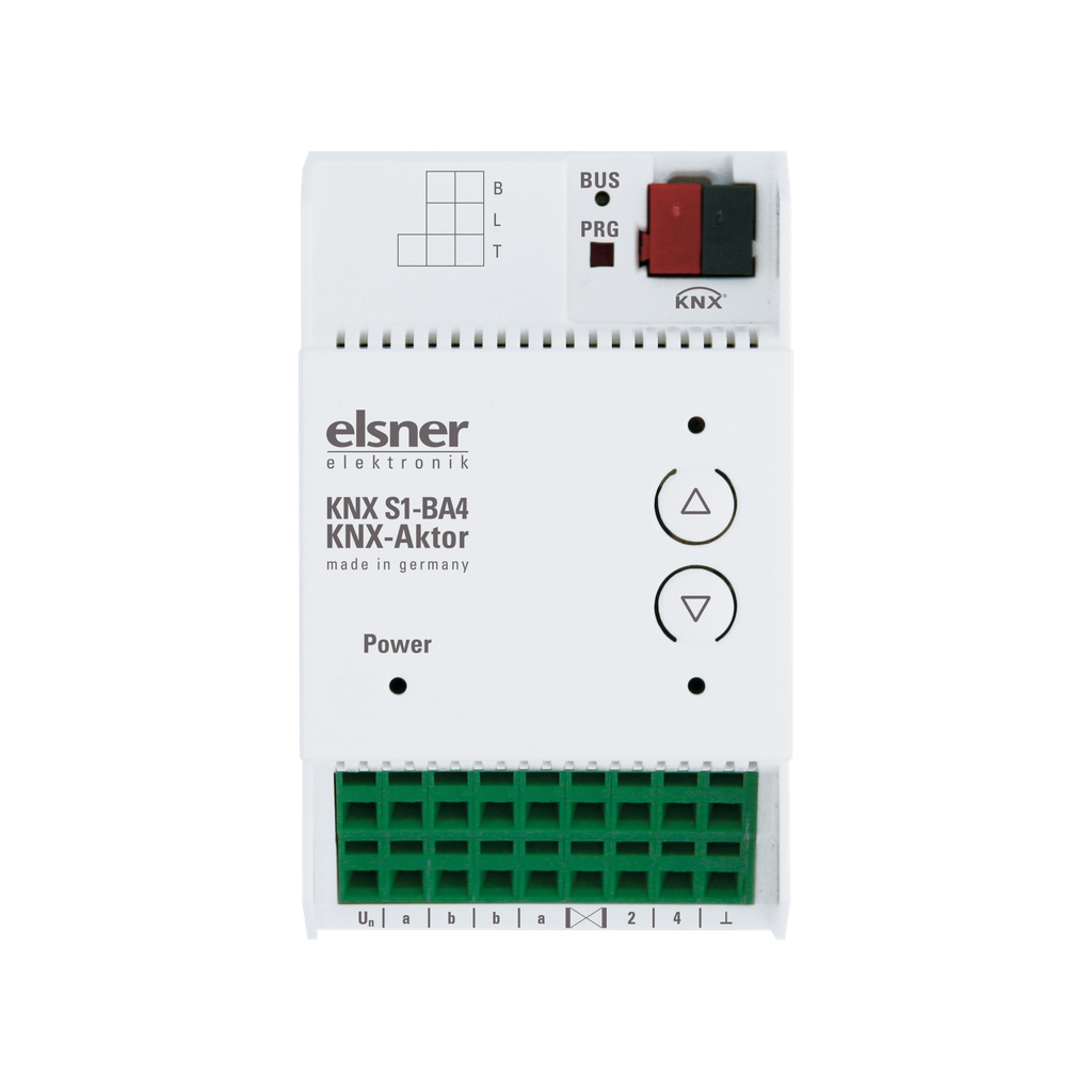 KNX Jalusiaktor, S1-BA4, 1 utgång (multifunktion) + 4 in A/D 