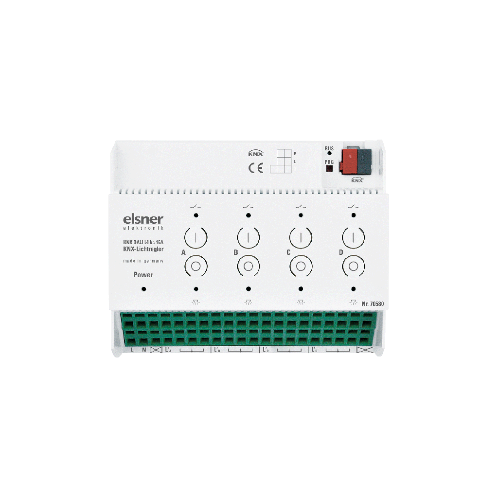 KNX DALI Gränssnitt, L4 bc, 4x64 Broadcast