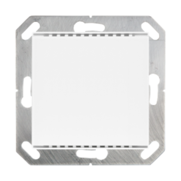 KNX Tryckknapp, Cala M1-T, 1 knapp, tempgivare, 55x55, glas, renvit