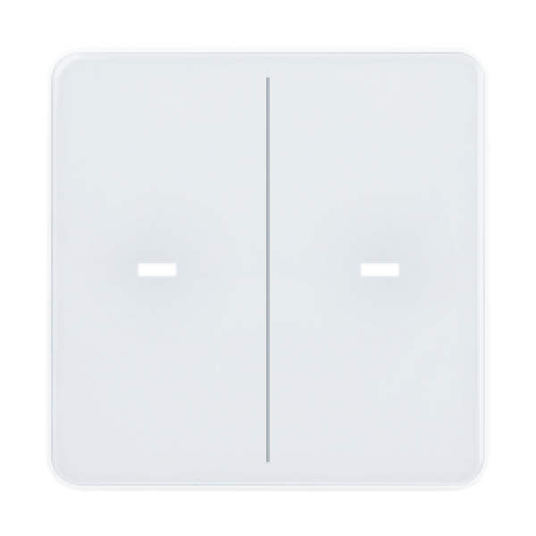 KNX Tryckknapp, eTR M2, 2 knappar, tempgivare, vit