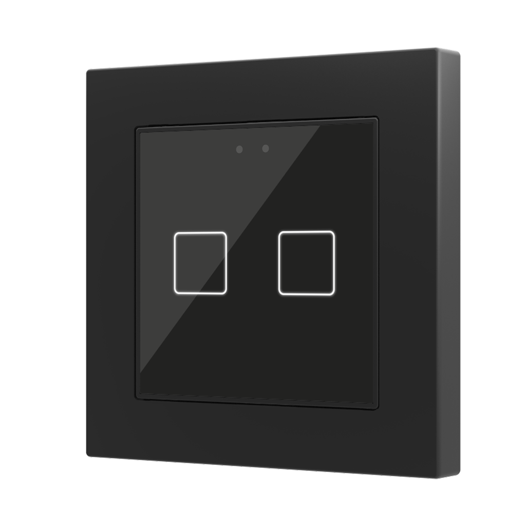 Tryckknapp Flat55 X2 svart