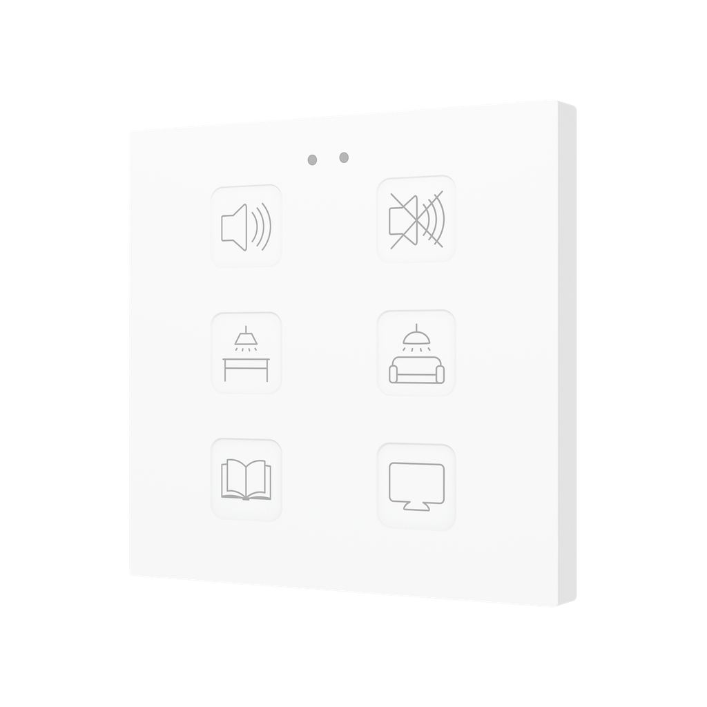 KNX Tryckknapp Tecla X6, 6 knappar, design