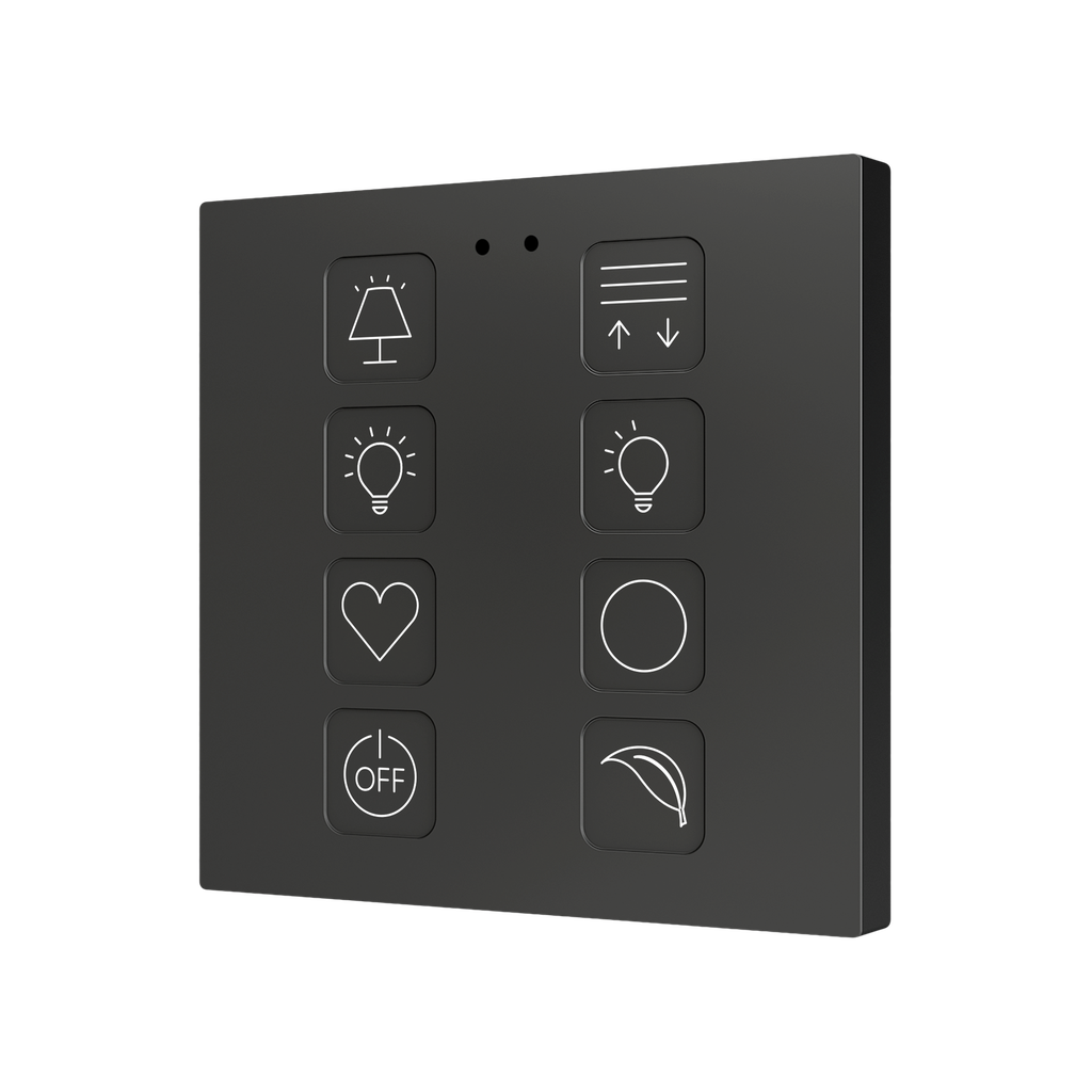 KNX Tryckknapp Tecla X8, 8 knappar, design