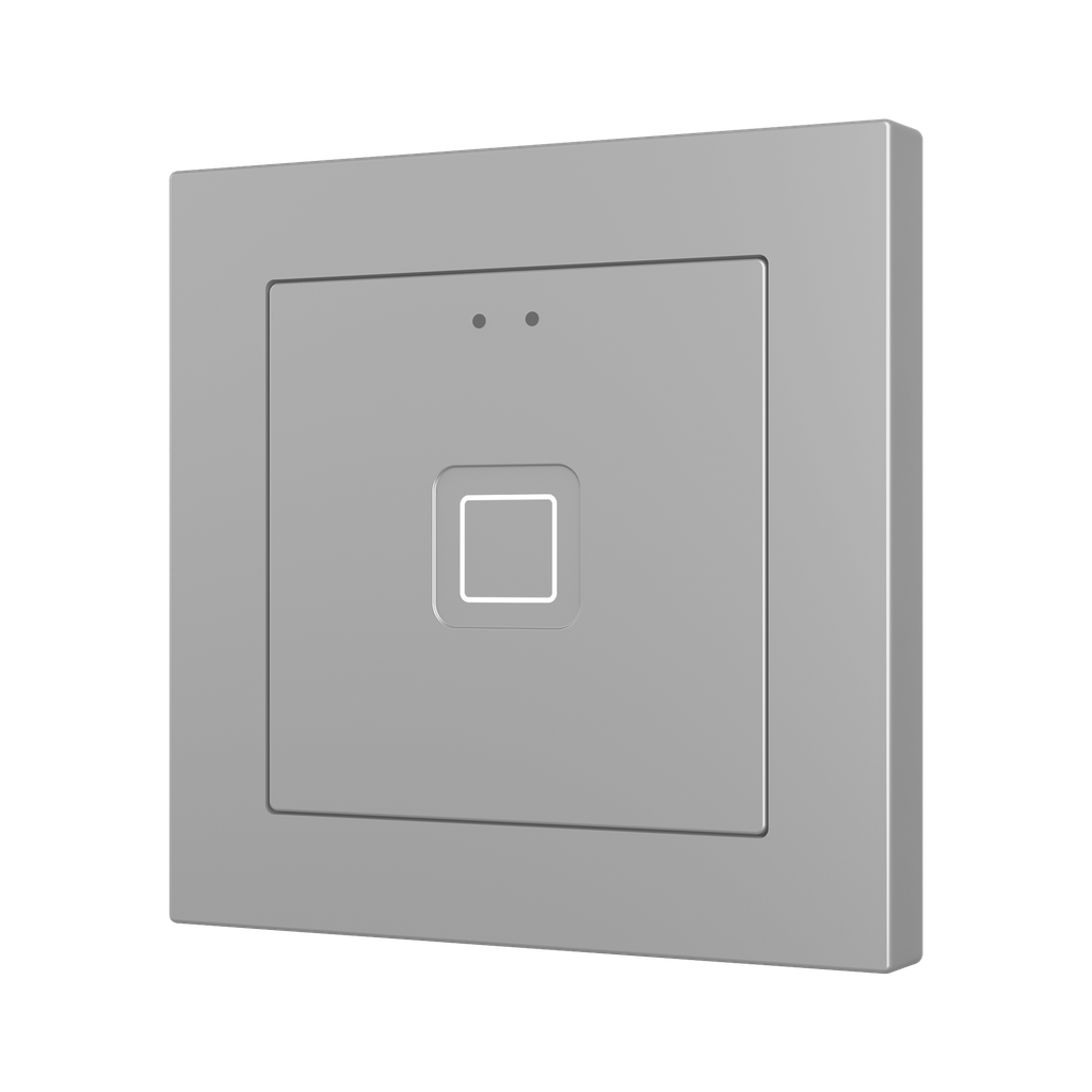 Tryckknapp Tecla55 X1 silver
