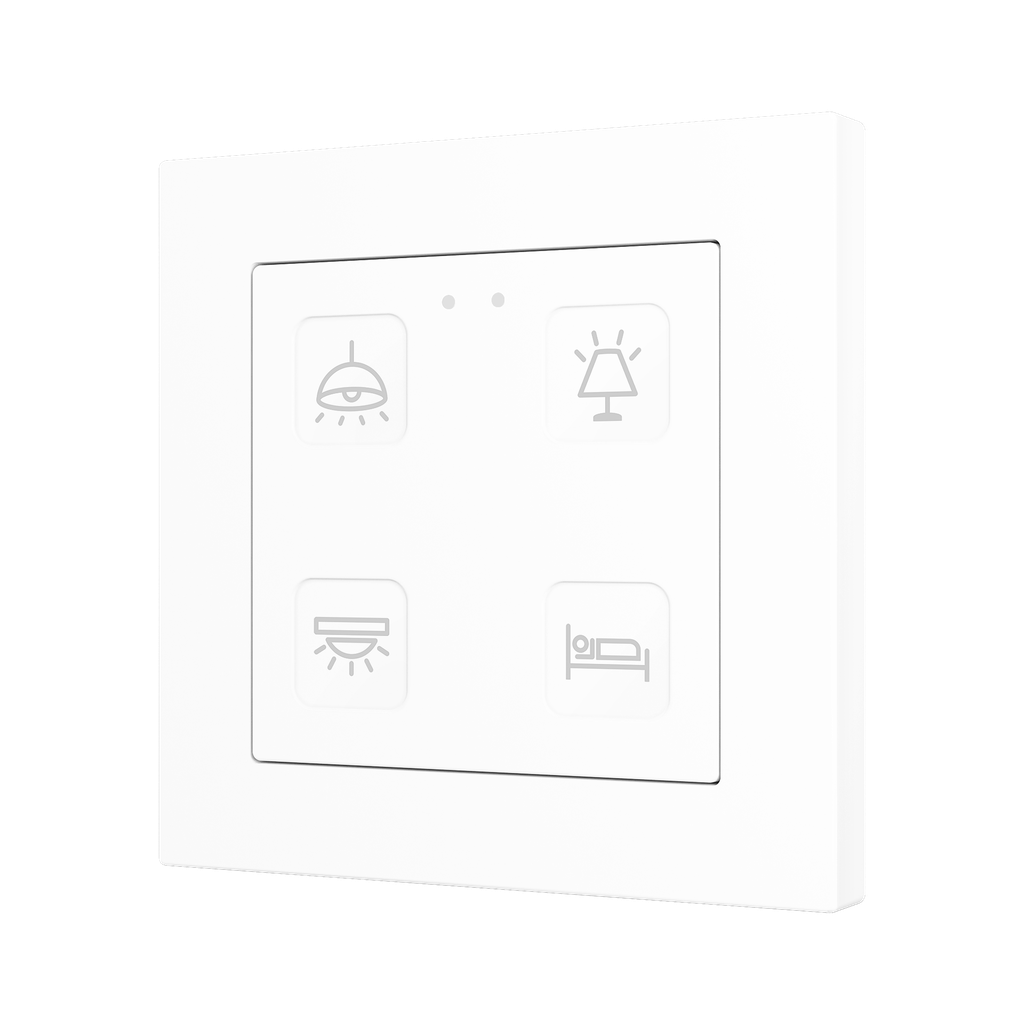 KNX Tryckknapp Tecla 55 X4, 4 knappar, design