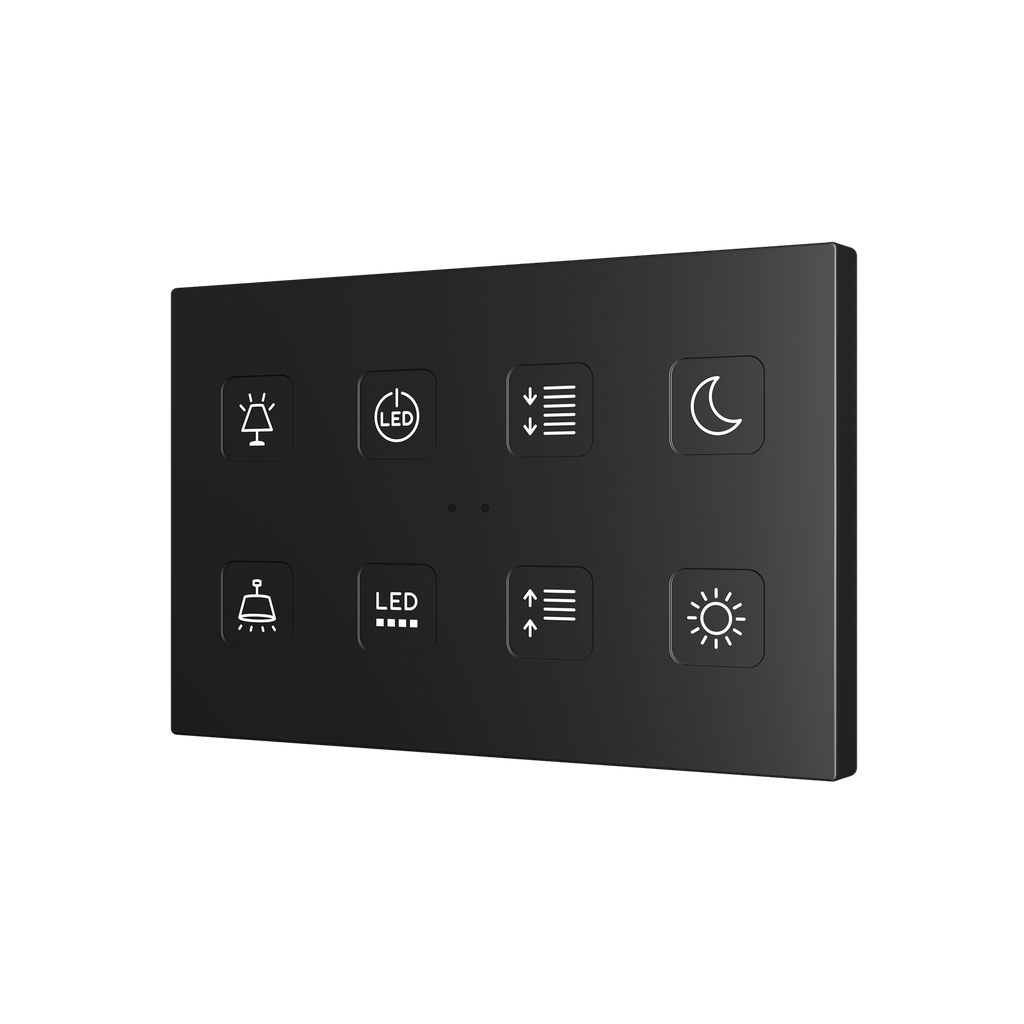 KNX Tryckknapp Tecla XL X8, 8 knappar, design