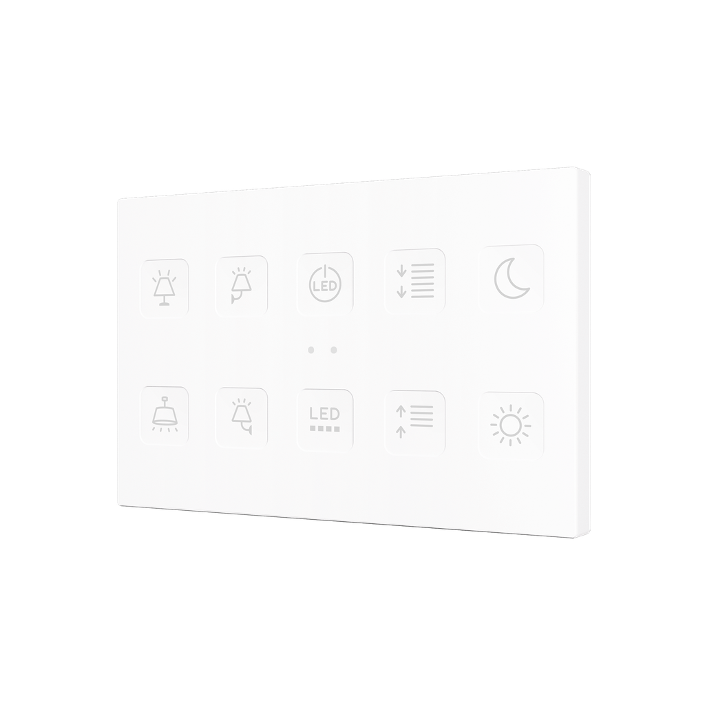 KNX Tryckknapp Tecla XL X10, 10 knappar, design