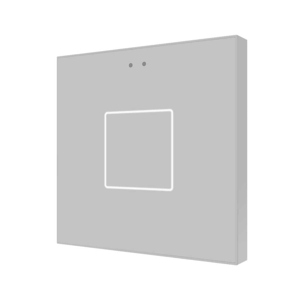 Tryckknapp Flat X1 silver