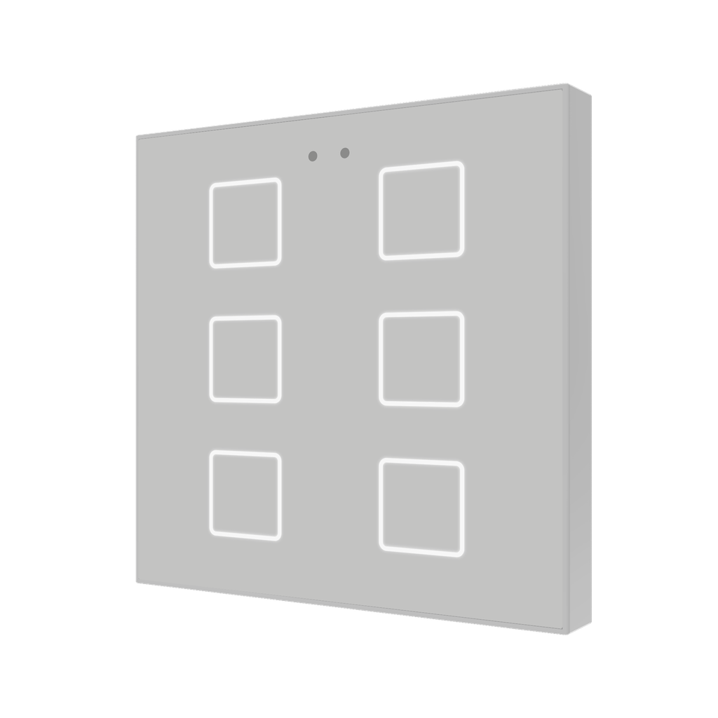 Tryckknapp Flat X6 silver