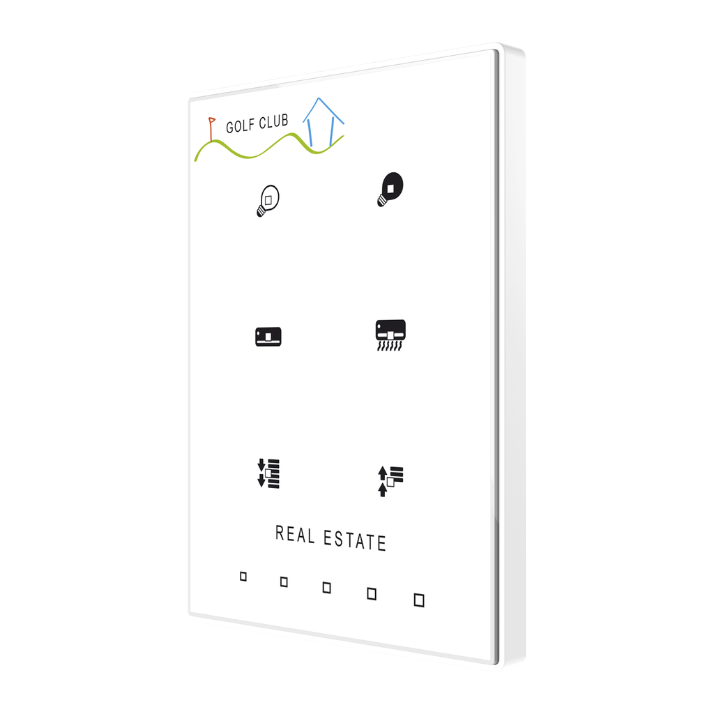 KNX Tryckknapp, TMDP6-P, 6 knappar, design