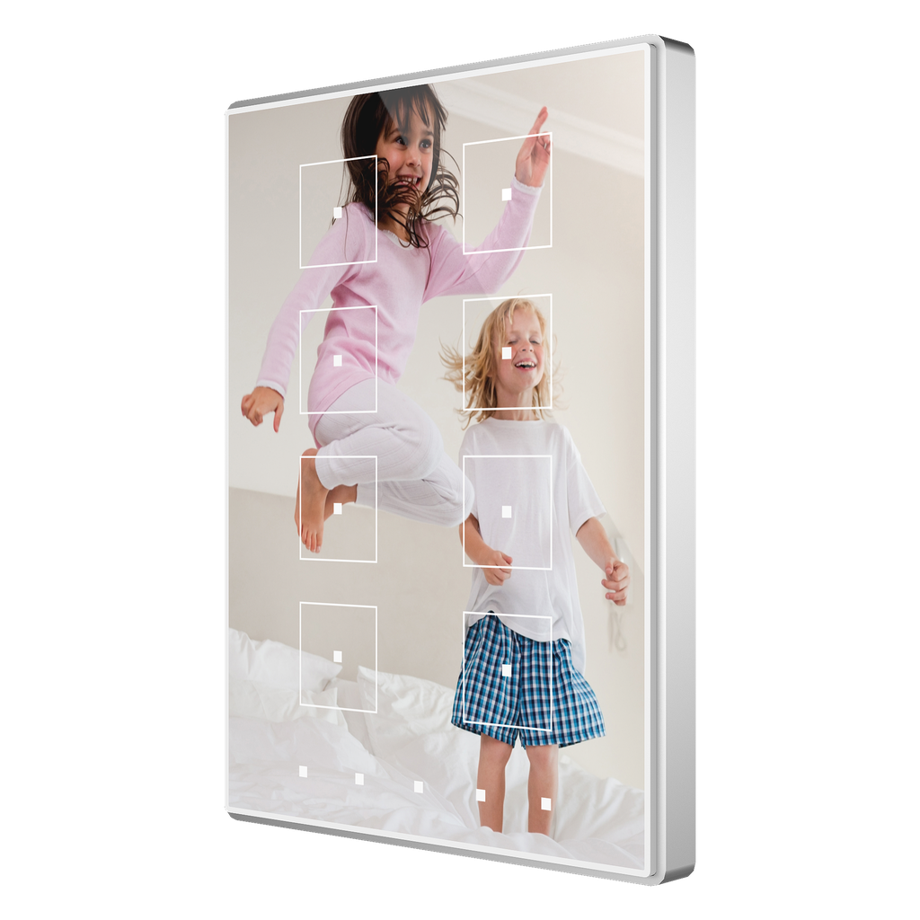 KNX Tryckknapp, TMDP8-P, 8 knappar, design