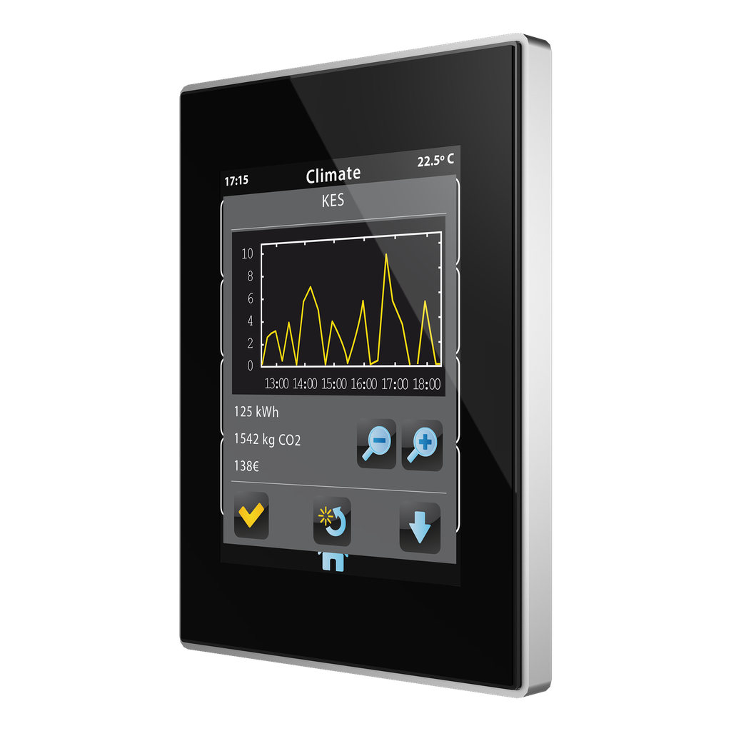 KNX Touchpanel, Z41 Lite, 4,1", alu/svart