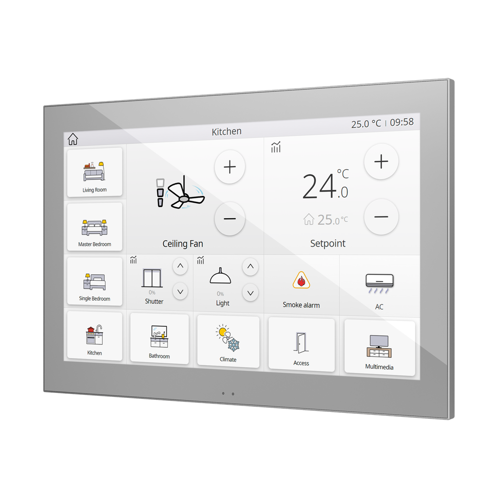 Touchpanel Z100 10" silver