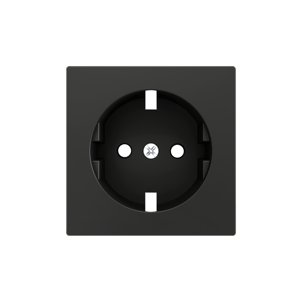 ZS55. Schuko uttagskåpa 55x55 mm - Antracit