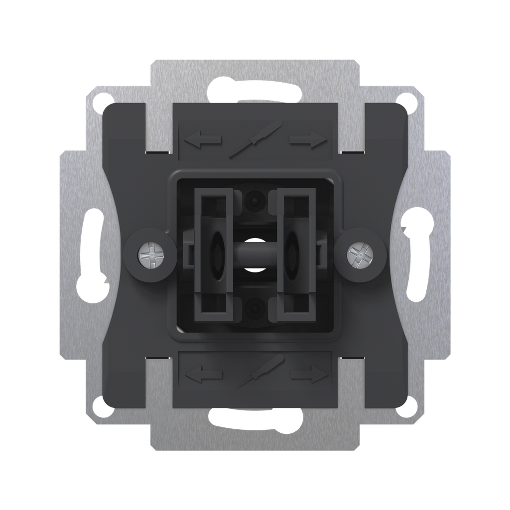 ZS55. Dubbel tryckknappsbrytarinsats 10 A / 250 V ~ (utan lock 8300019xx)