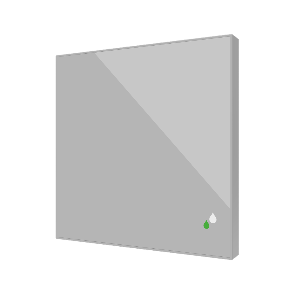 Temp/fuktgivare Flat silver