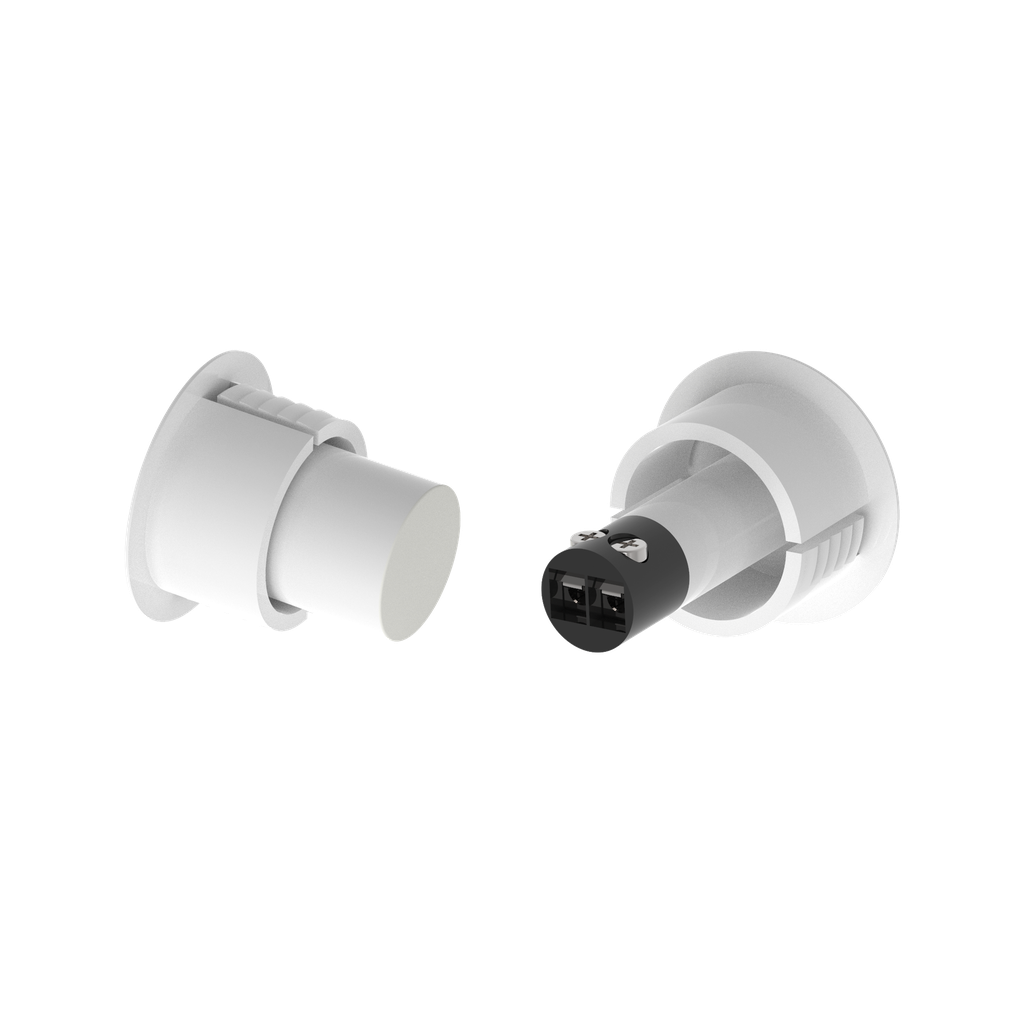 Magnetkontakt metall vit