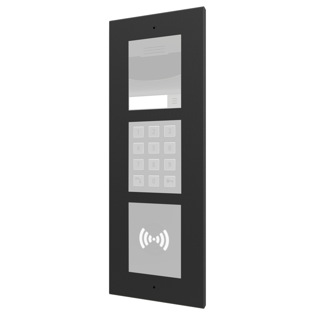 GetFace IP, Ram, infälld, 3 moduler, svart