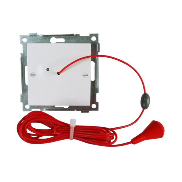 Snortrekkbryter 55x55 med LED for KNX