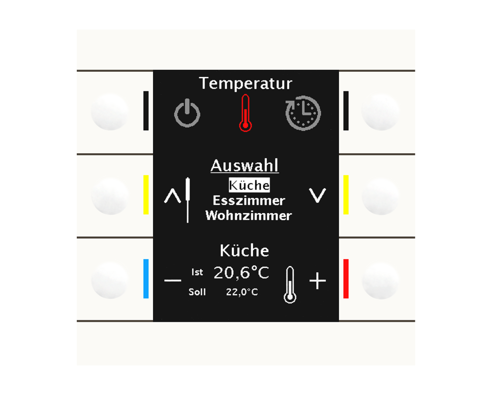 Tryckknapp Smart 6k TS Vit