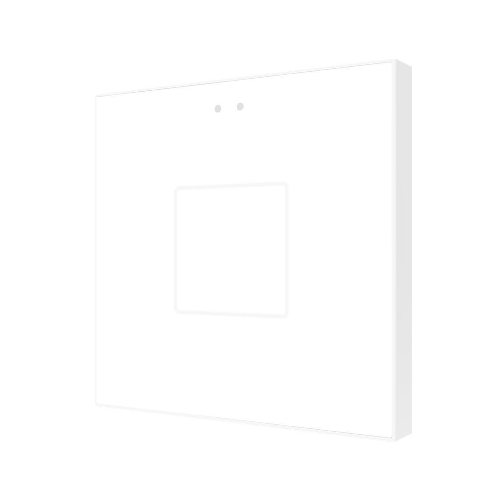 KNX Tryckknapp, Flat 1, 1 knapp, vit, Glas