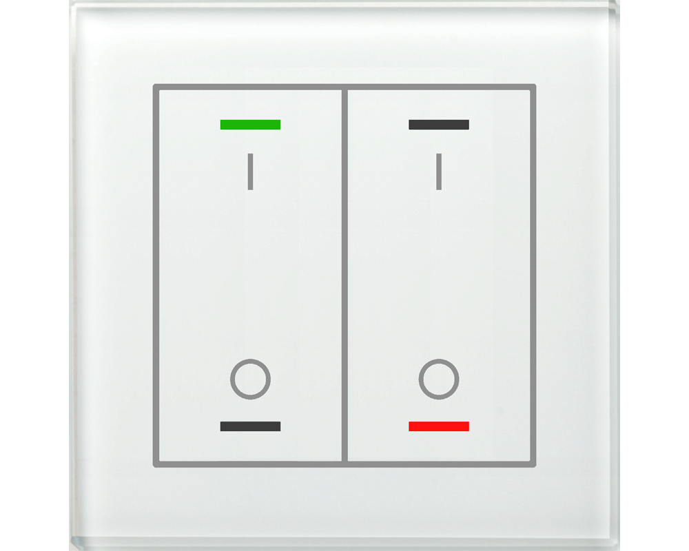 T-knapp Glas II Lite 2k I/O TS