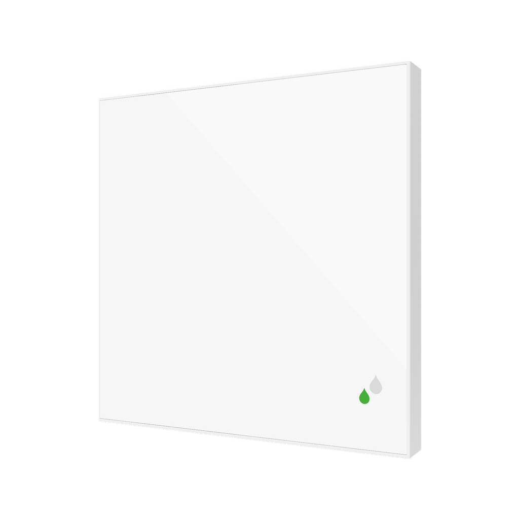 KNX Temperatur- och fuktgivare, Flat Sensato, blank vit
