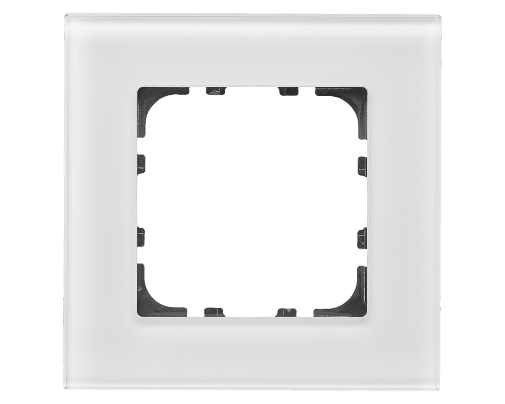 Ram Glas 1-fack 55mm Vit