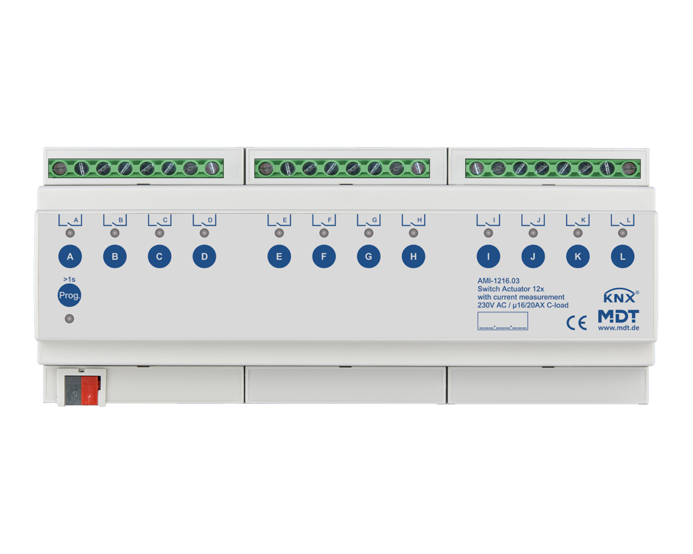 Brytaktor 12X16A 230V strömmät