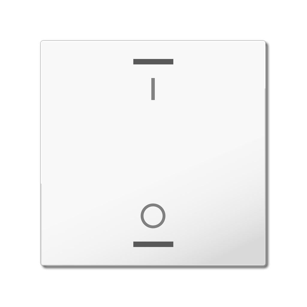 MDT Rocker for the KNX Push Button Light 55 1 gang, white glossy finish, switch