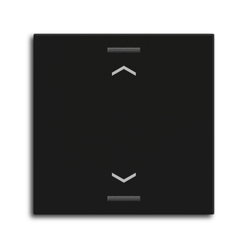 MDT Rocker for the KNX Push Button Light 55 1 gang, Black matt, blinds