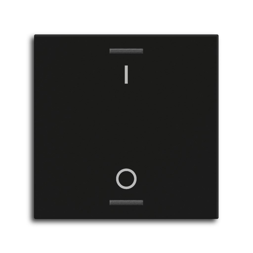 MDT Rocker for the KNX Push Button Light 55 1 gang, Black matt, switch