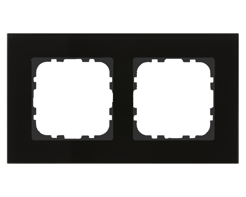 Ram Glas 2-fack 55mm Svart