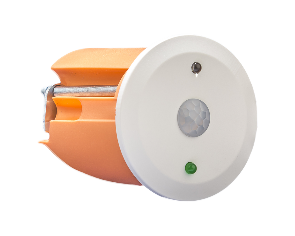 KNX Mini Närvarodetektor 360°, infälld montering, vit matt yta