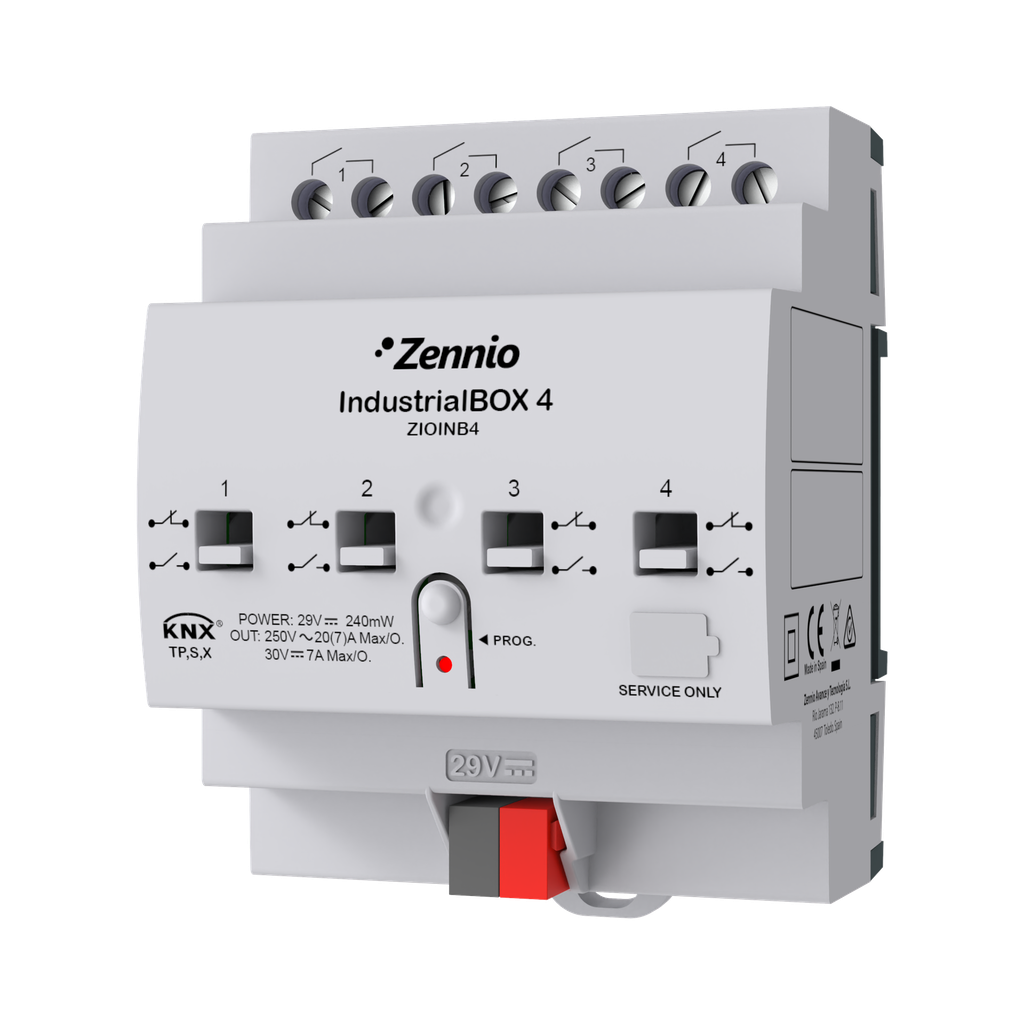 KNX Brytaktor industriell, IndustrialBOX 4