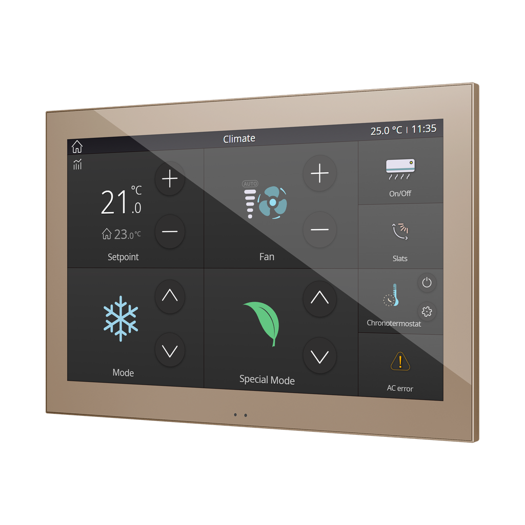 Z100. Color capacitive touch panel (10" display) - Champagne