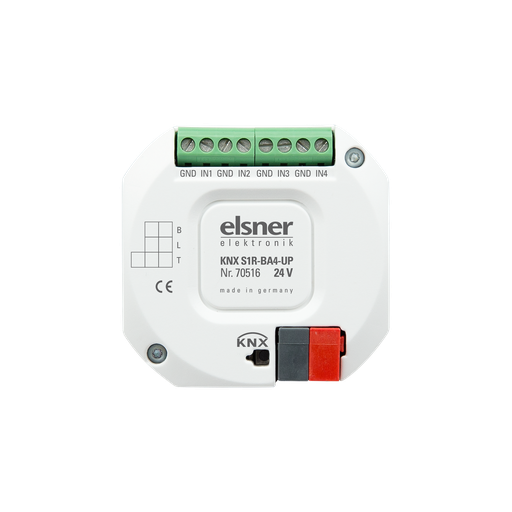 [70516] KNX Jalusiaktor, S1R-B4-UP, 12/24V, 1 utgång 12/24V DC