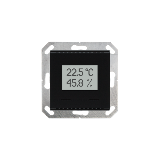 [70616] KNX Termostat/fukt, KNX TH-UP Touch, med display, svart