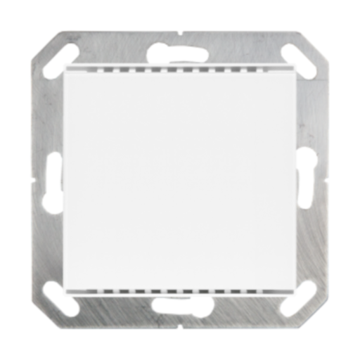 [70860] KNX Tryckknapp, Cala M1-T, 1 knapp, tempgivare, 55x55, glas, renvit