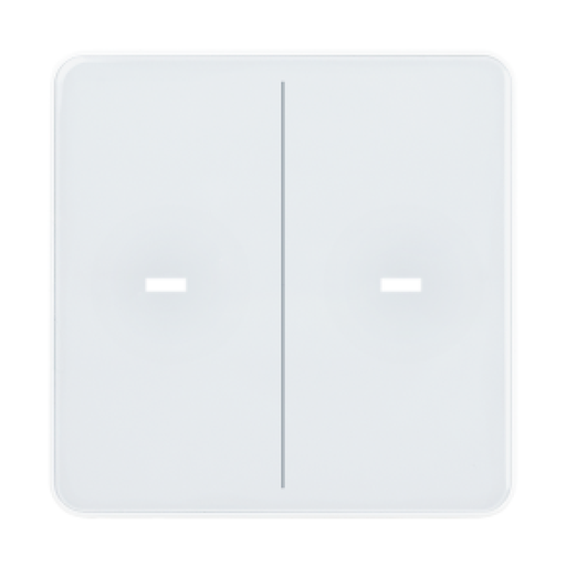 [71120] KNX Tryckknapp, eTR M2, 2 knappar, tempgivare, vit