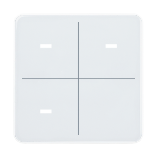 [71130] KNX Tryckknapp, eTR M4, 4 knappar, tempgivare, vit