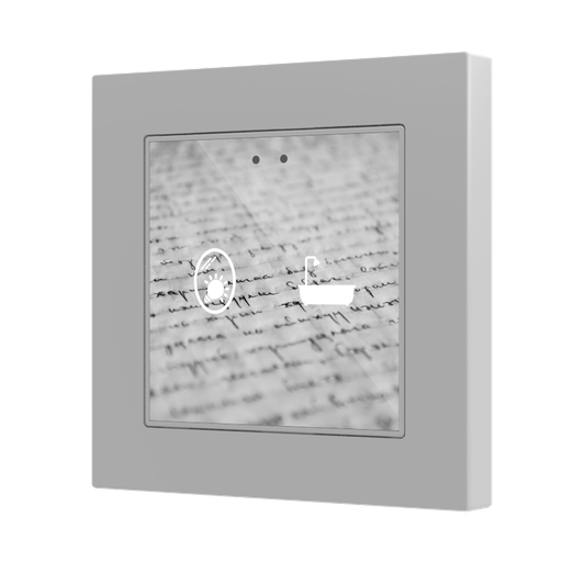 [ZVIF55X2V2] KNX Tryckknapp, Flat 55 X2 v2, 2 knappar, design, Glas